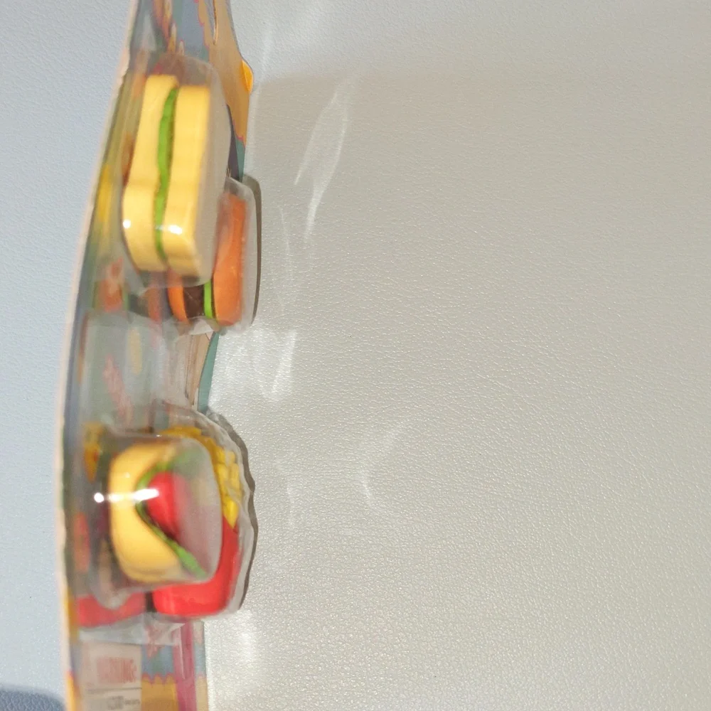 Japanese Fast Food Eraser Set Made in Hong Kong New In Package 2009